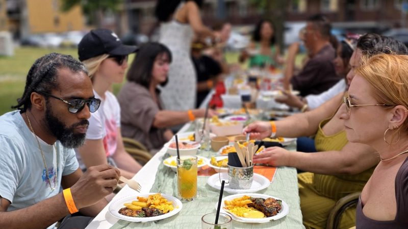 Guests at the long table
